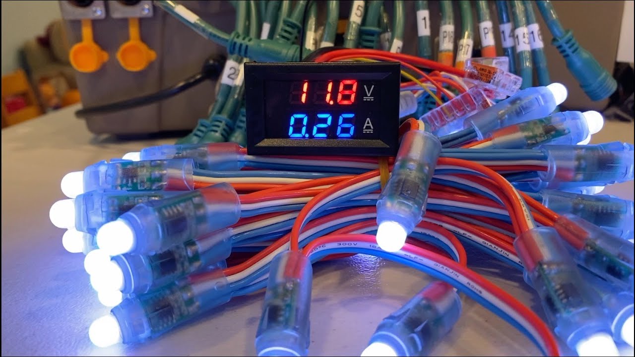 Testing the Specs of 12V (Regulated) WS2811 Pixels - YouTube