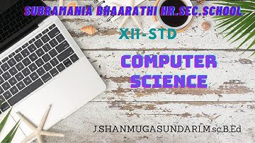XII STD  - COMPUTER SCIENCE - Ch : 14 - importing c++ files in python