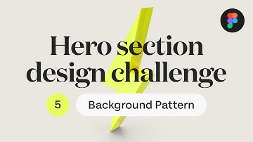 Website Hero Design Challenge in Figma #5 – Background Pattern