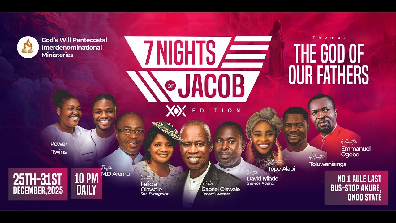 7NIGHTS OF JACOB, DAY 4 (THE GOD OF OUR FATHERS) 20 EDITION - TOPE ALABI