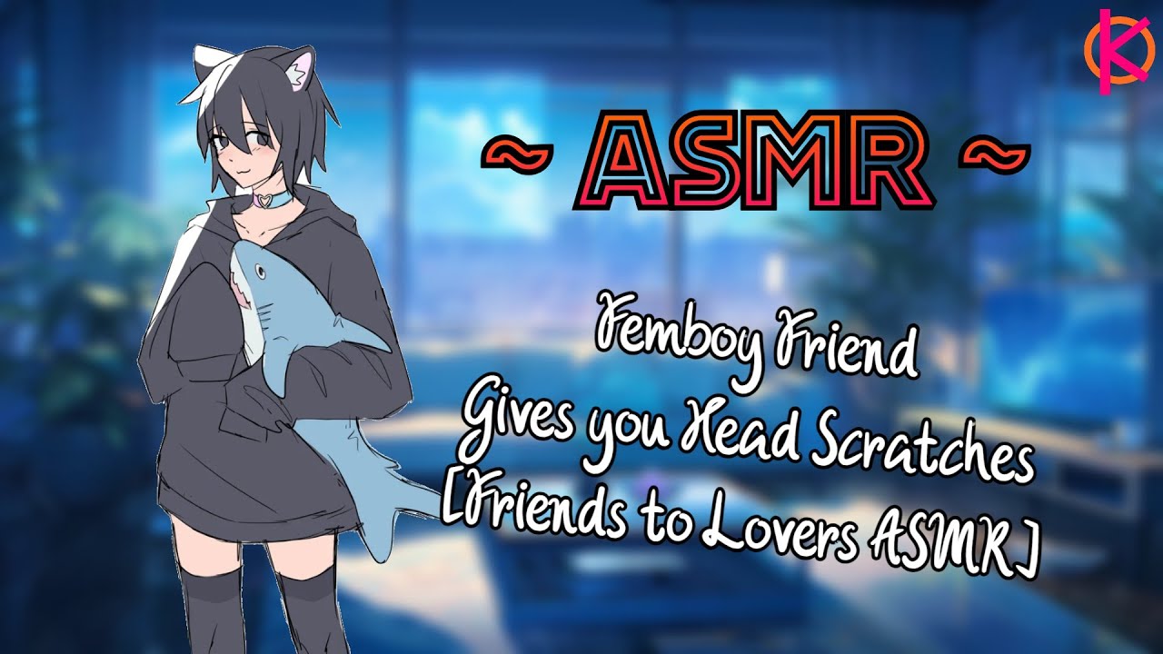 [ASMR] Soft Femboy Friend Gives you Head Scratches - [Headpats] [TV Background] [M4A]