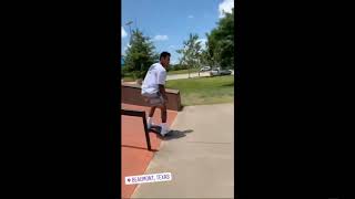 Nyjah Huston quick shred at Beaumont TX Skatepark