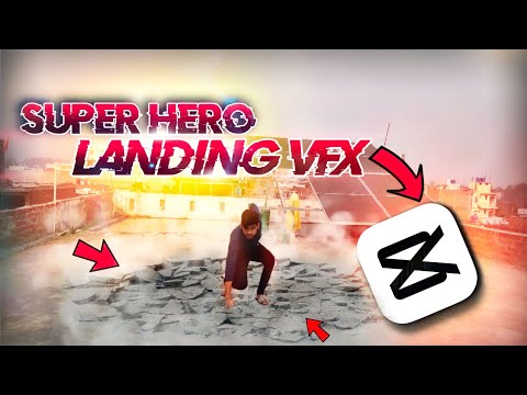 MAKE SUPER HERO LANDING VFX IN CAP_CUT TUTORIAL #cap_cut #editing #superherolandingvfx