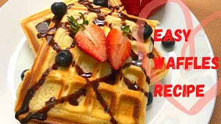 How To Make Perfect Waffles At Home Quick And Easy Breakfast Recipe Best Lunchbox For Kids