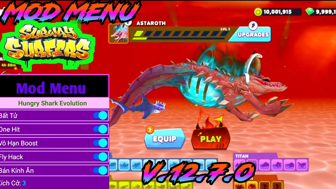 Hungry Shark Evolution MOD Menu 12.7.0 Update 