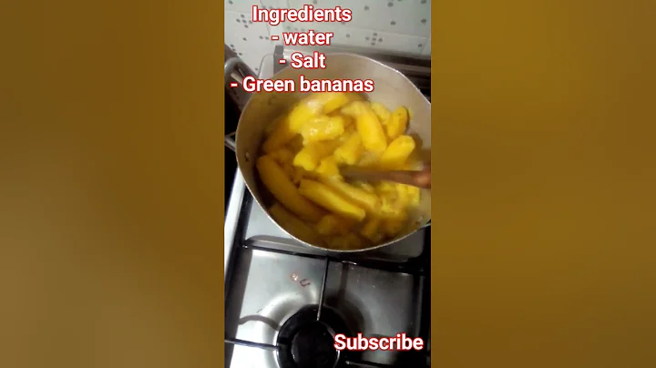 easiest way to prepare mashed green bananas at home #shorts