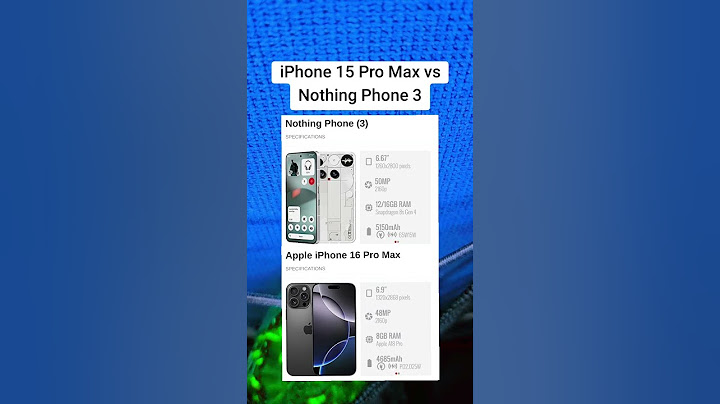 Apple iPhone 16 Pro Max vs Nothing Phone 3