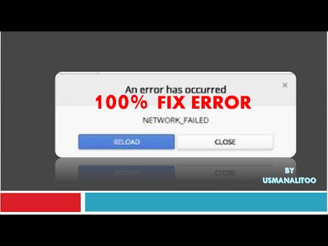 How To Fix Chrome an error has occurred network_failed ...