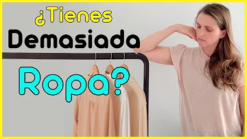 ¿Cuánta ropa debe tener en su armario?