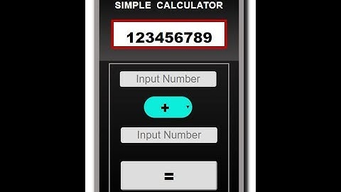 How to create a simple calculator in php, html and css