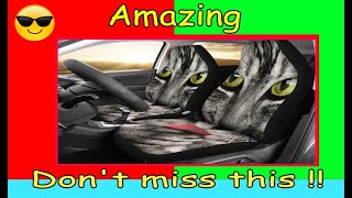 Cute Cat Car Seat Cover Cool Car Gadgets