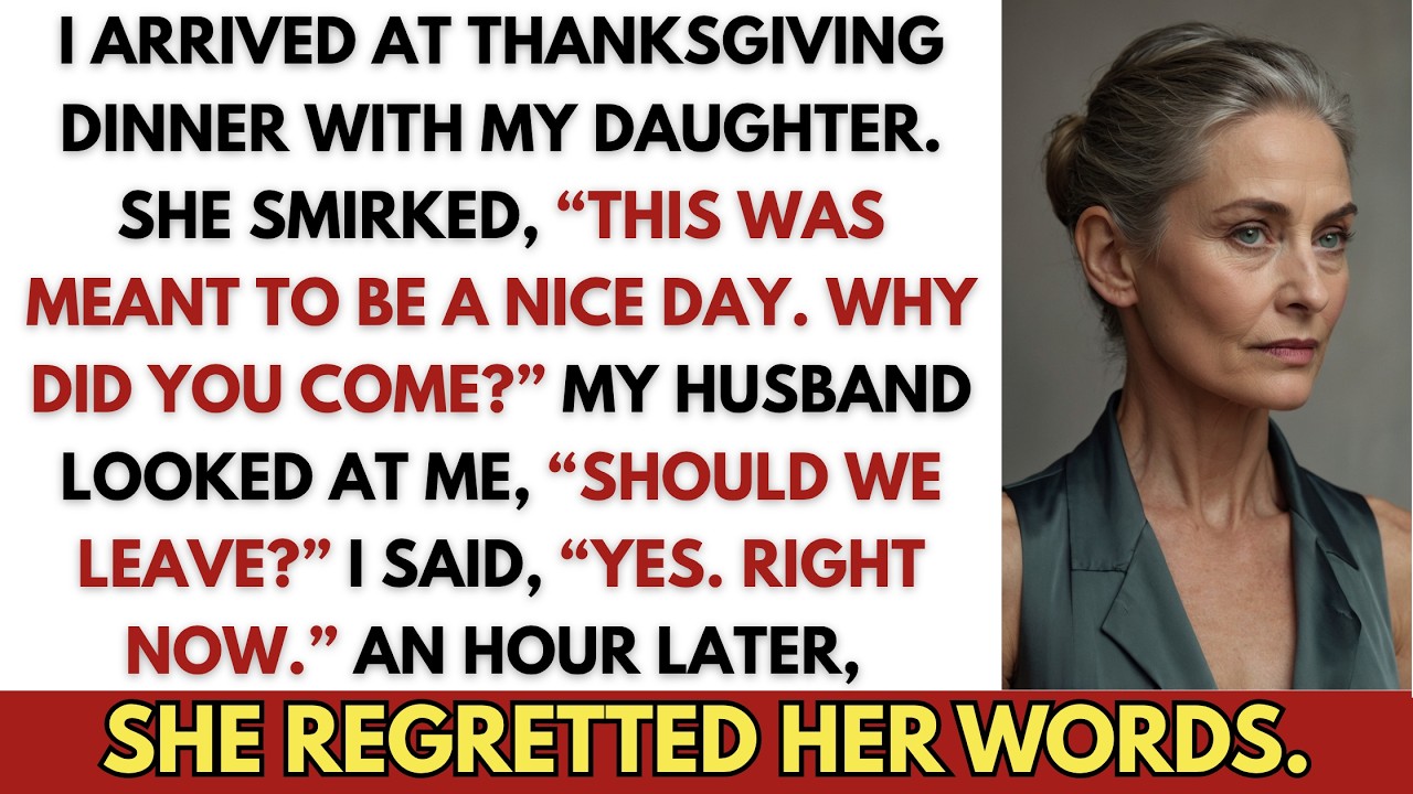 Jeg nåede knap nok at få ét ben inden for døren til min datters Thanksgiving-middag, før hun smilede skadefro til hele selskabet og sagde: "Det her skulle have været en dejlig dag. Hvorfor kom...