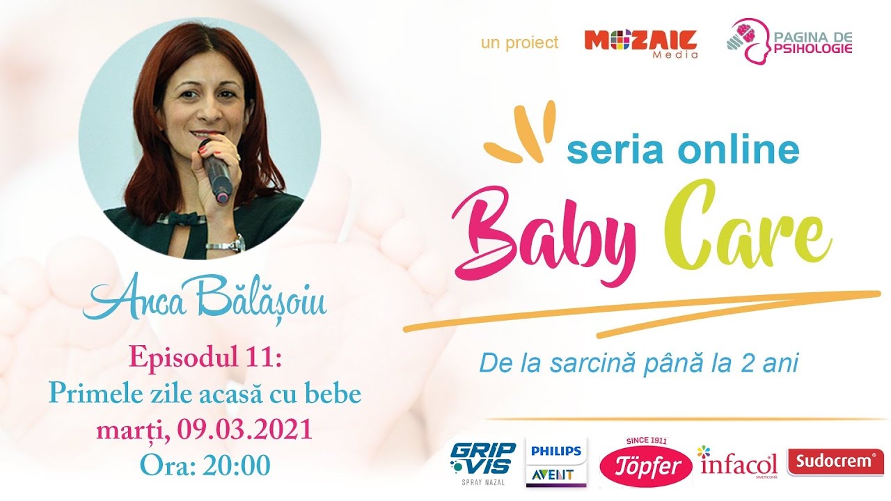 BabyCare (ep. 11) cu Anca Bălășoiu: Primele zile acasă cu bebe