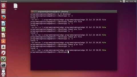 Ubuntu Lesson 17: file permissions, symbolic permissions and chmod - Tutorial For Beginners