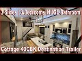 Three bedrooms 2024 cottage 40cbk destination trailer by forestriver at couchs rv nation rv review
