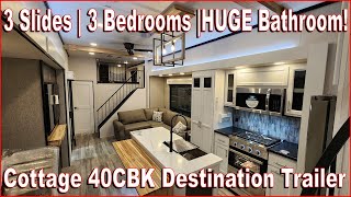 Three Bedrooms! 2024 Cottage 40CBK Destination Trailer by Forestriver at Couchs RV Nation RV Review