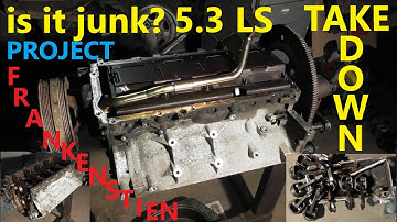 LS 5.3 tear down project frankenstien FWD to RWD conversion aluminum block LS 2 6