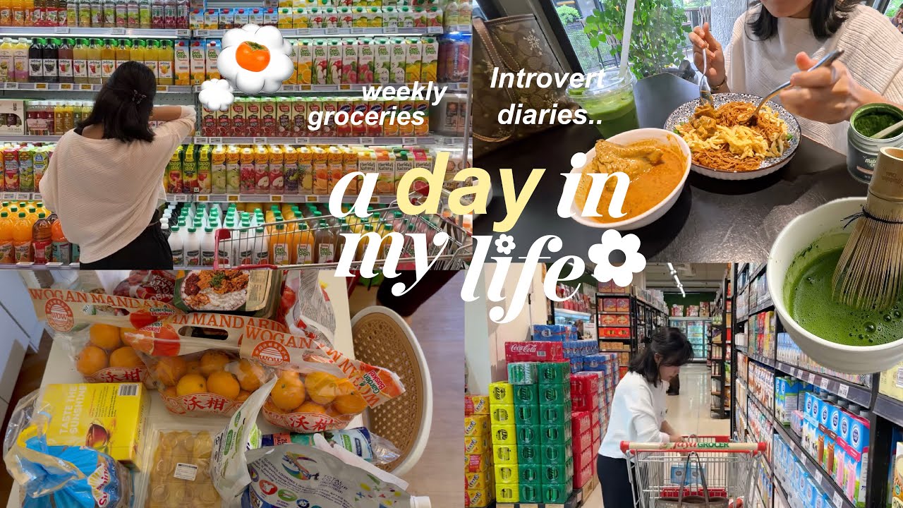 🛒🥭my grocery restock +  preparing before work life 📁| making matcha mango🍵 introvert life