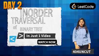 Binary Tree Inorder Traversal | Recursive Approach | DSA