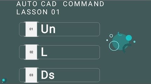how to use  (UN,L,DS) command #tutorial #cad #upload  #caddesigner#monetizedviews #muscatwaly