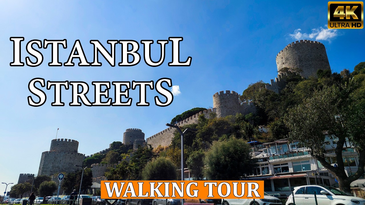 Istanbul Streets Walking Tour | Silent 4K | (Turkiye)