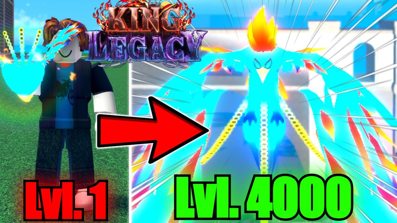 Noob to Max Level Using Phoenix Fruit In King Legacy (Roblox) 