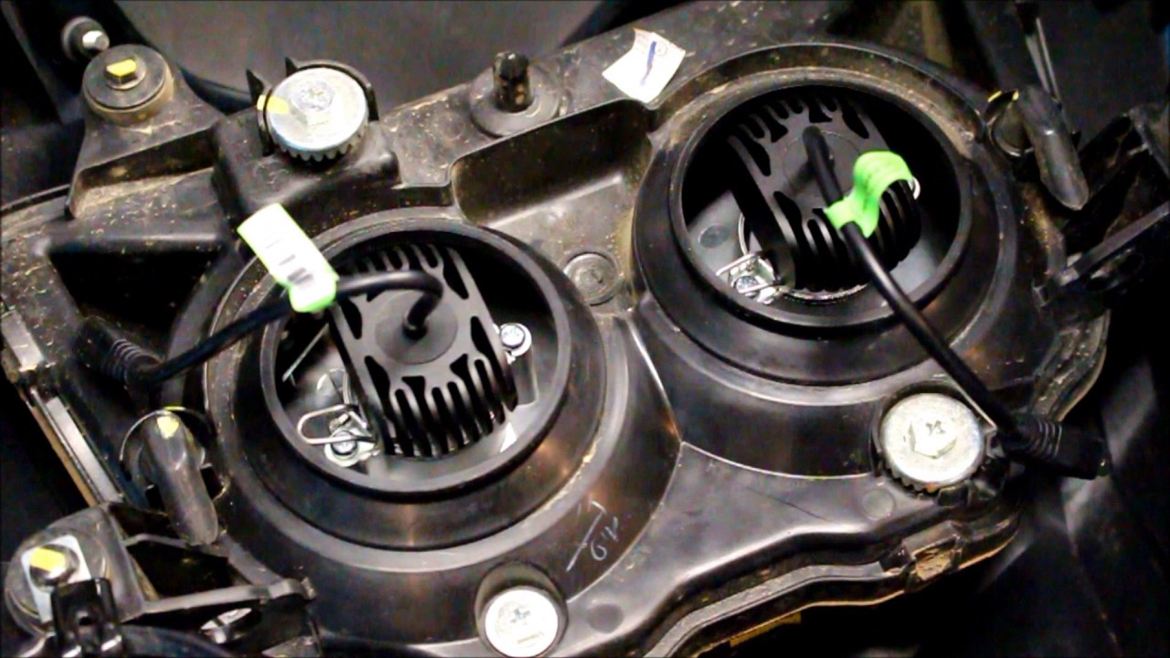 KLR650 with Cyclops Adventure Sports LED Bulbs