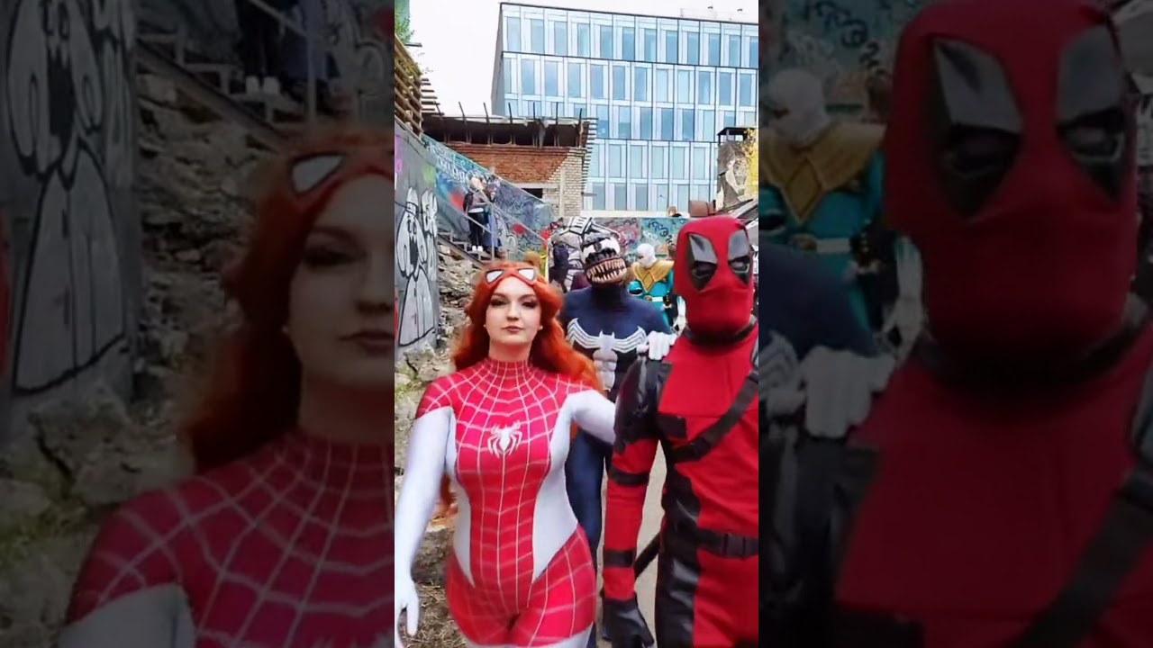 🦊 MaryJane Deadpool VENOM 🖤 #maryjane #deadpool #venon #spiderman #avengers #marvel #shorts#4k#fyp
