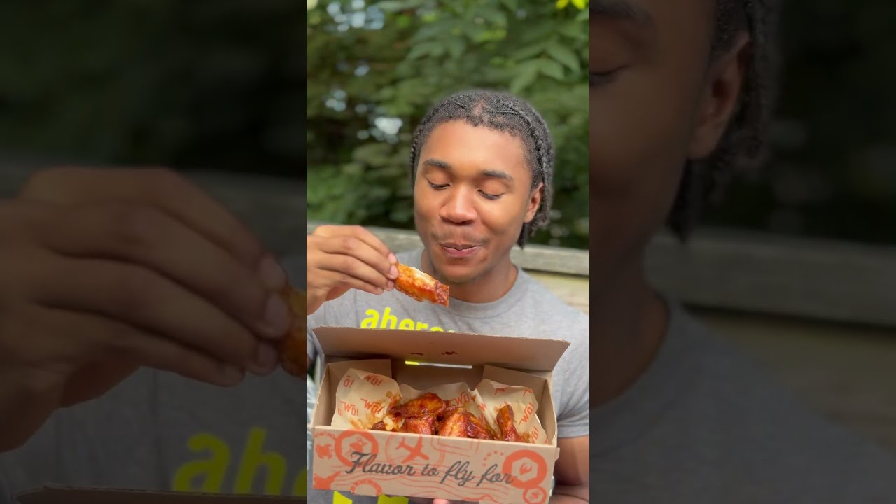 Trying Wings Over S NEW Bourbon BBQ Limited Time Only 