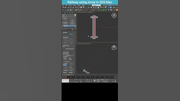Quick Guide to Railway Modeling in 3ds Max #shorts  #3dsmax #array
