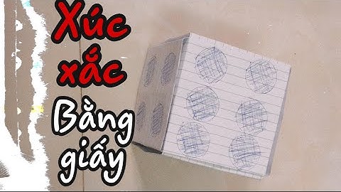 Hướng Dẫn Gấp Xúc Xắc Bằng Giấy | How To Make A Dice From Paper