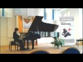 Simon Yakimov plays at the Piano competiton Mladí pianisté na klavíru Steinway &amp; Sons