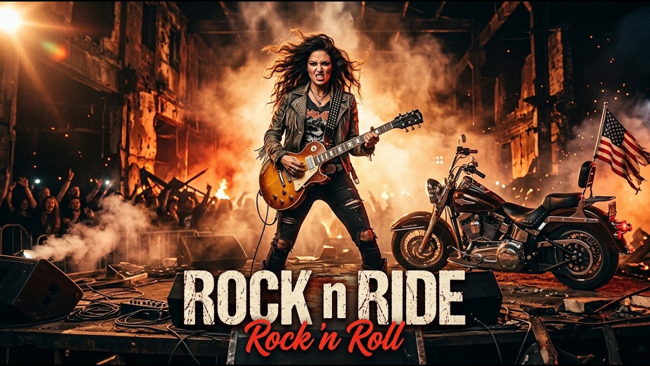 Best Music Rock N Roll 🎸 Rock N Ride 🔥 Chrome Warriors | Highway to the Horizon