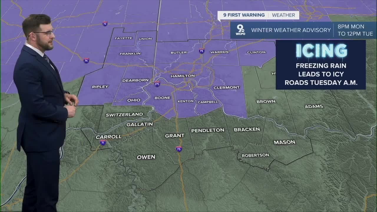 Tracking the potential for freezing rain and ice - YouTube
