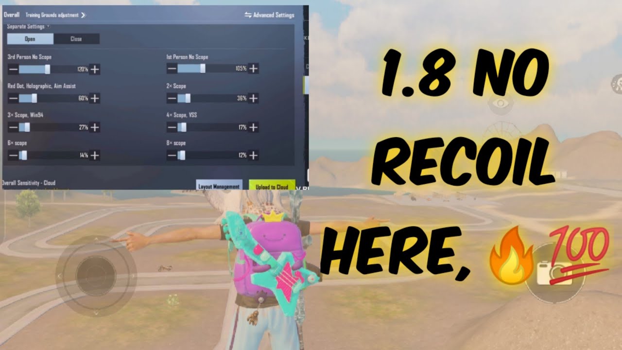 1.8 no recoil sensitivity | no recoil file | only no recoil | Ryzen yt