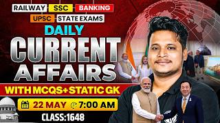 Current Affair Today | 22 May 2026 Daily Current Affairs | SSC GD | RRB NTPC | BPSC | Raja Gupta sir