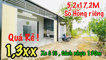 Nhà cần giuộc cấp 4 giá rẻ ! DT 5.2x17M, cách nhựa 130m, đường Bê tông 3m, ô tô đến nhà