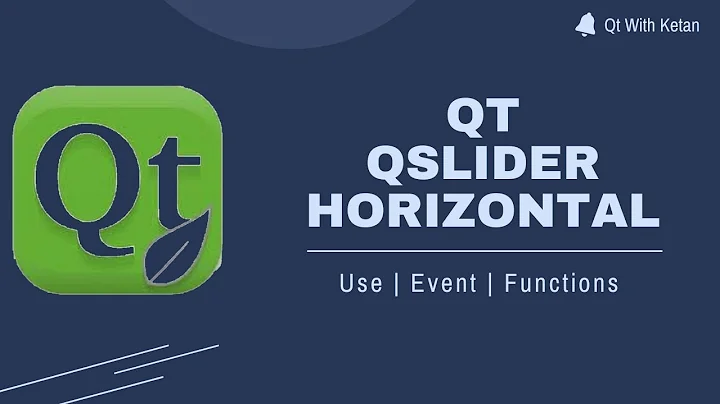 Qt QSlider(Horizontal) | How to use horizontal slider | Events | Qt C++ | Qt Creator | Qt Tutorial
