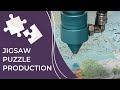 Wooden jigsaw puzzle production