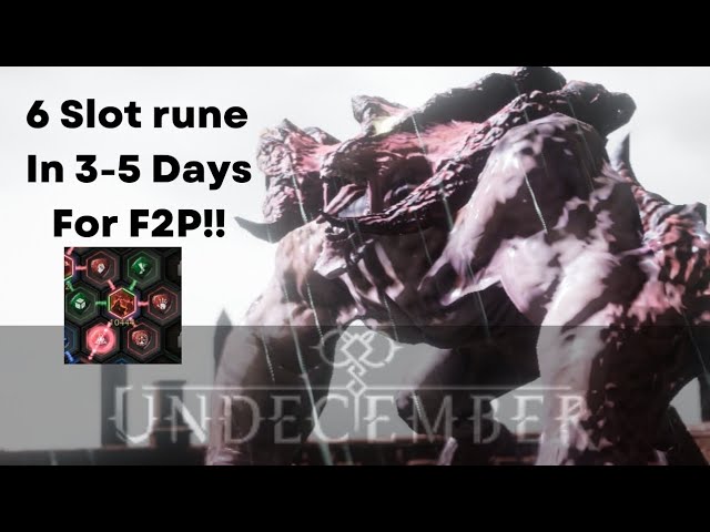 This is how I got my 6 slots skill rune plus other tips - Undecember 