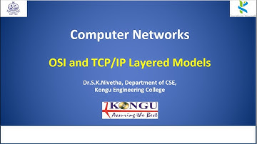 OSI and TCP/IP Layered Model | Computer Networks | CS Lectures by SKN | In English