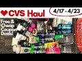 CVS Free & Moneymaker Couponing Haul This Week! (4/17 to 4/23) Easy Digital Deals!