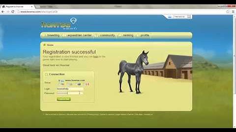 How to create a howrse account