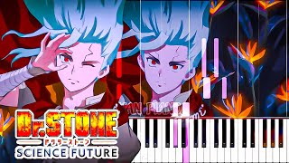 Dr Stone S4 Cour 3 Ending – "ROCKET" (BURNOUT SYNDROMES) Piano Tutorial  screenshot 2