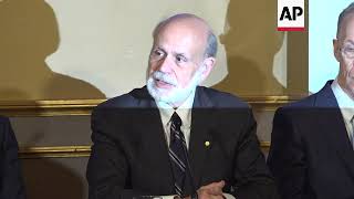 Nobel laureates talk to media ahead of ceremony