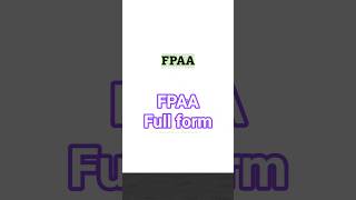 FPAA stands for // FPAA Abbreviation full form in Electrical, Electronics and Computer Engineering