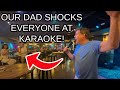 We secretly signed our dad up for karaoke night 