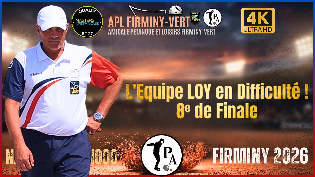 Miniature : LOY vs LEVACHER 🔥 8e de FINALE - National TOP 1000 FIRMINY petanque 2026