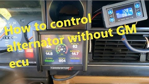 How to run a DR44G alternator without a GM ECU for cheap.