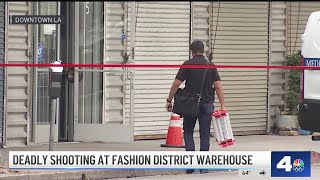 Shooting investigation at DTLA warehouse